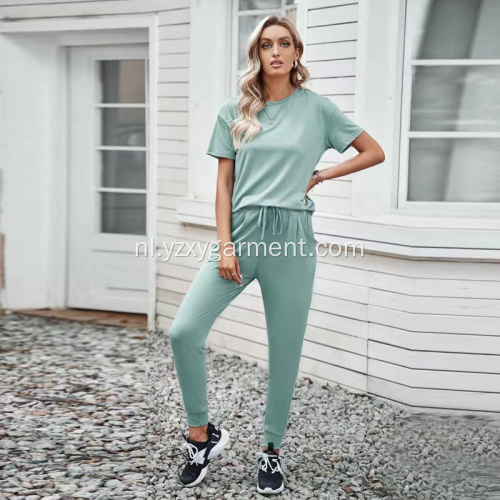 Gebreide casual huis lange pyjama set